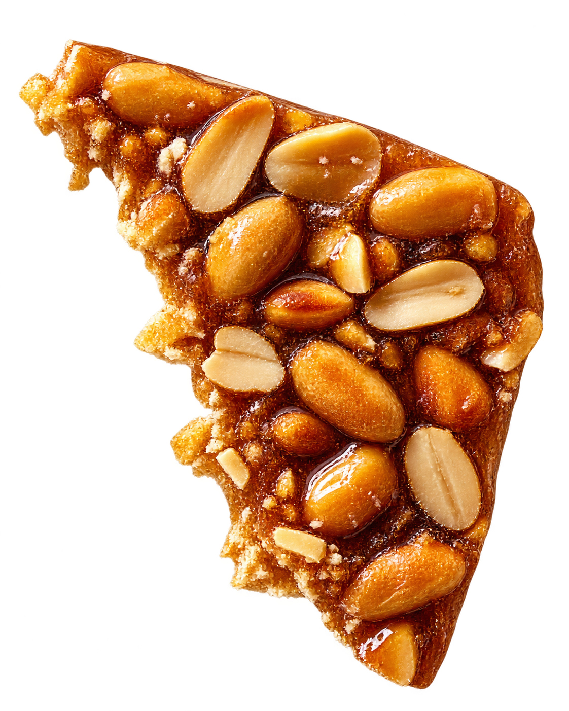 Broken peanut chikki shard